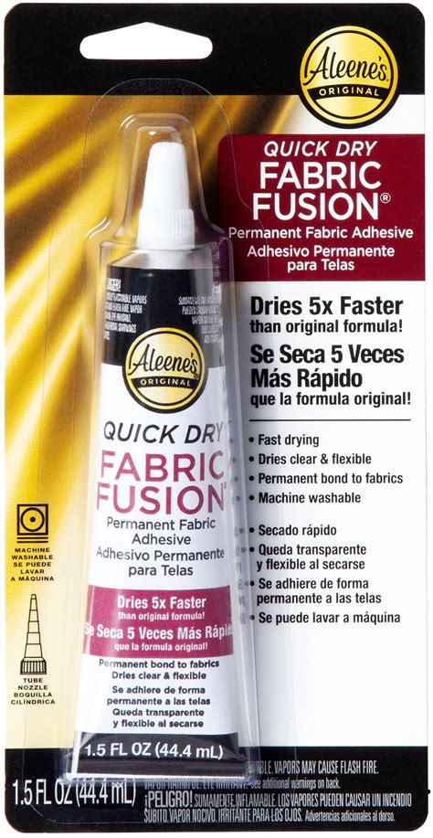 washable fabric glue dries clear